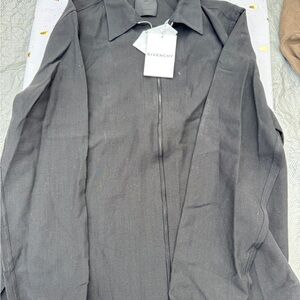 Givenchy boxy fit zip up shirt men size 41